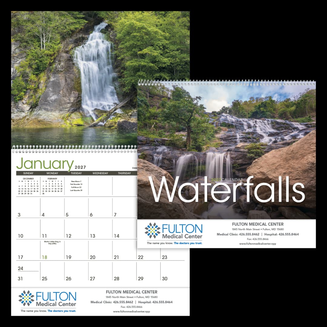 Waterfalls Calendar