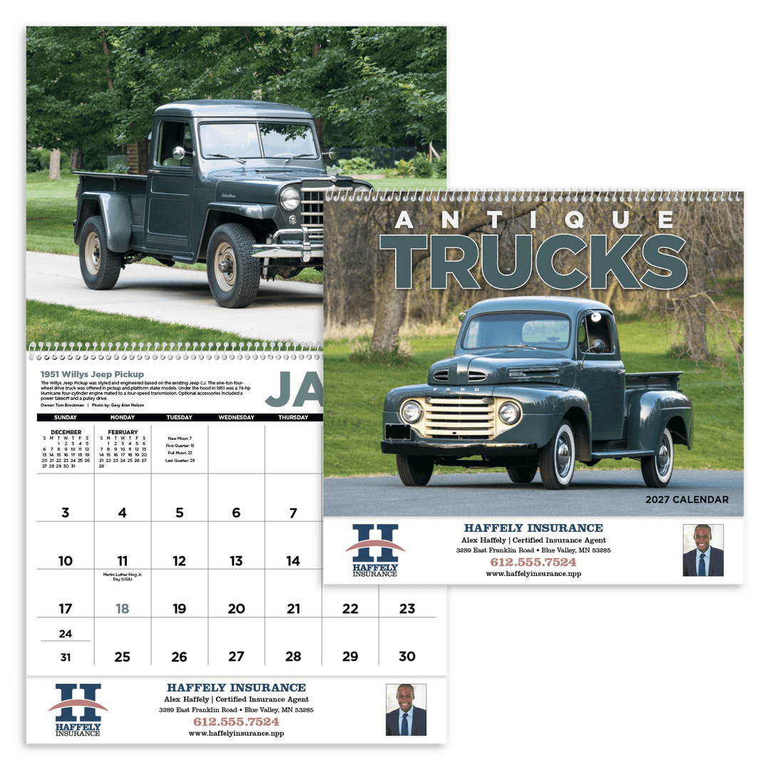 Antique Trucks Calendar