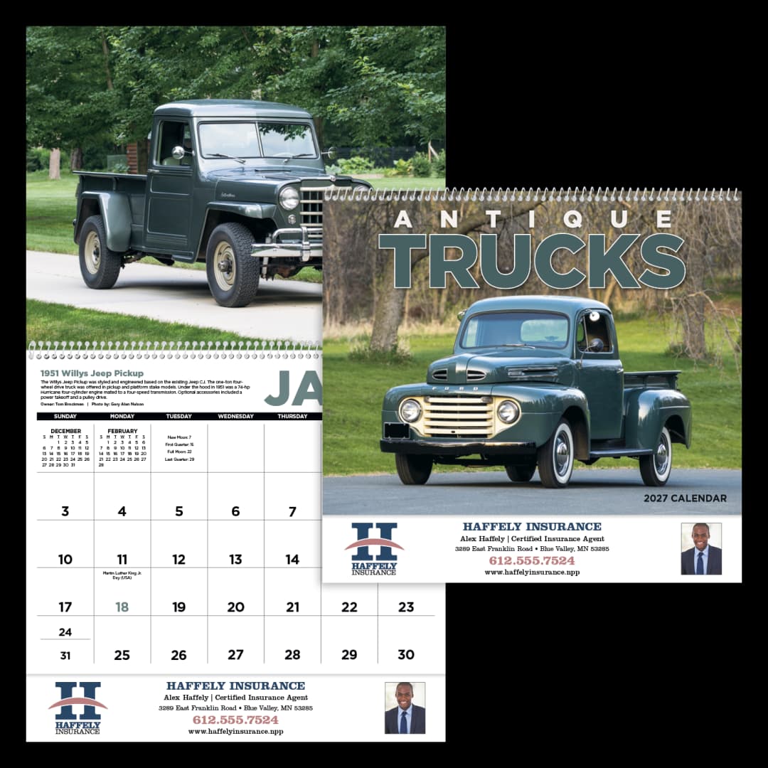 Antique Trucks Calendar