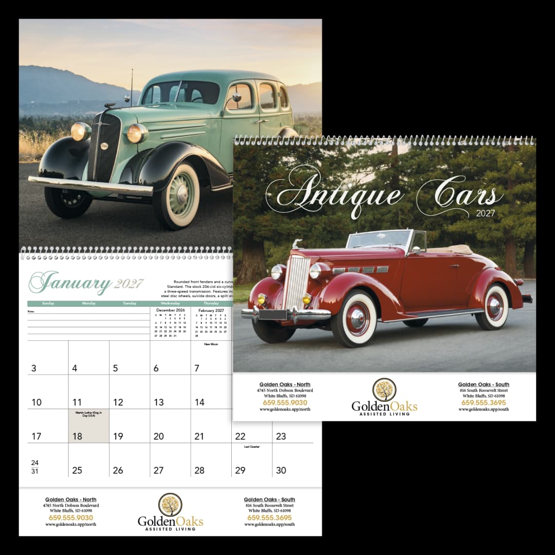 Antique Cars Calendar