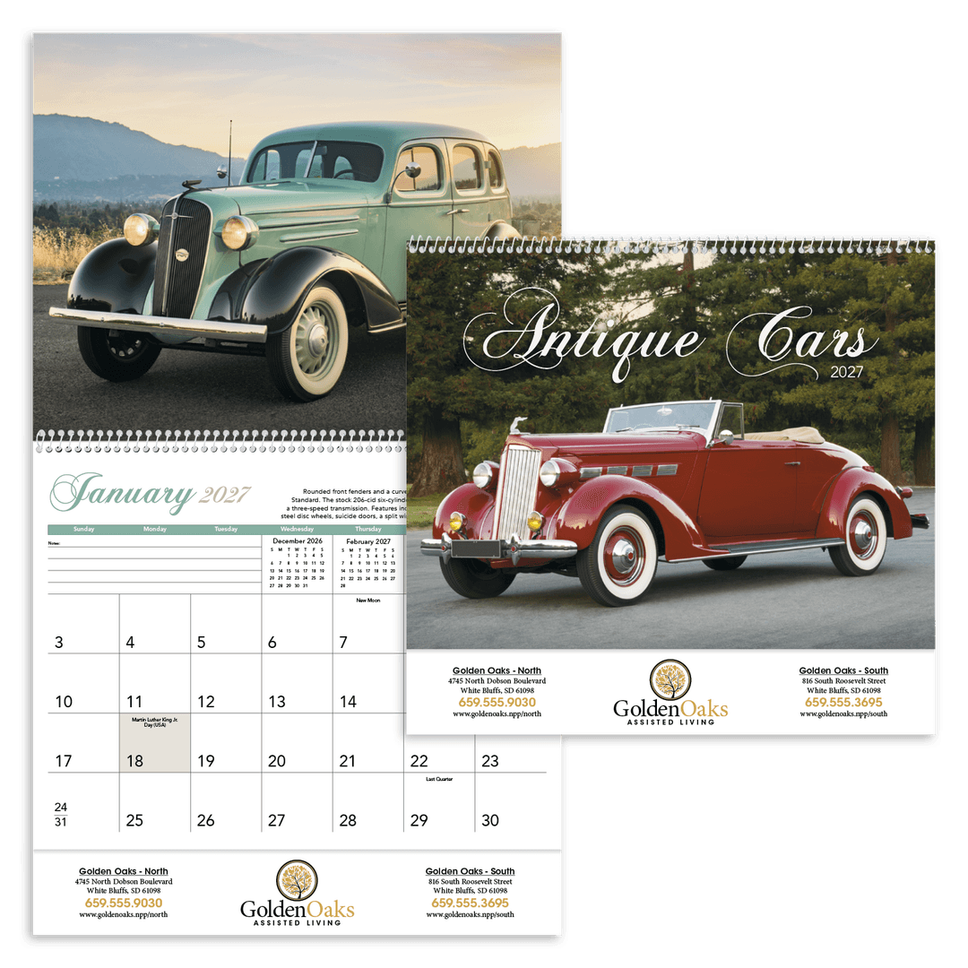 Antique Cars Calendar