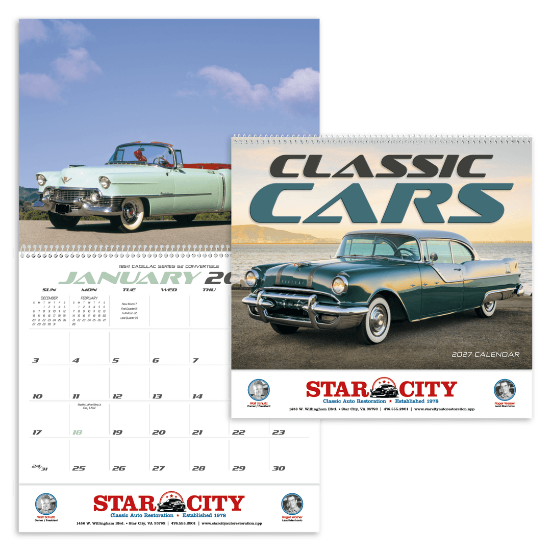 Classic Cars Calendar