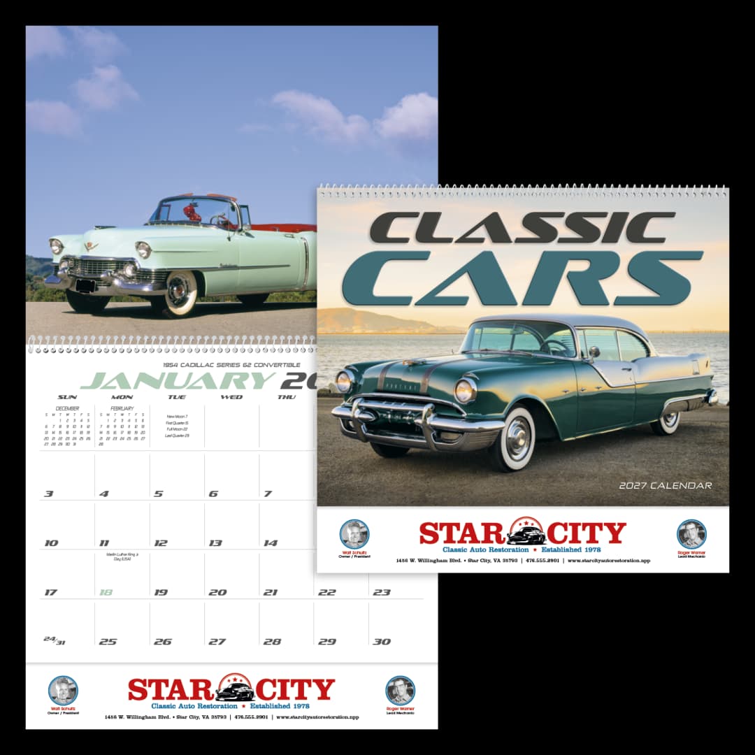 Classic Cars Calendar