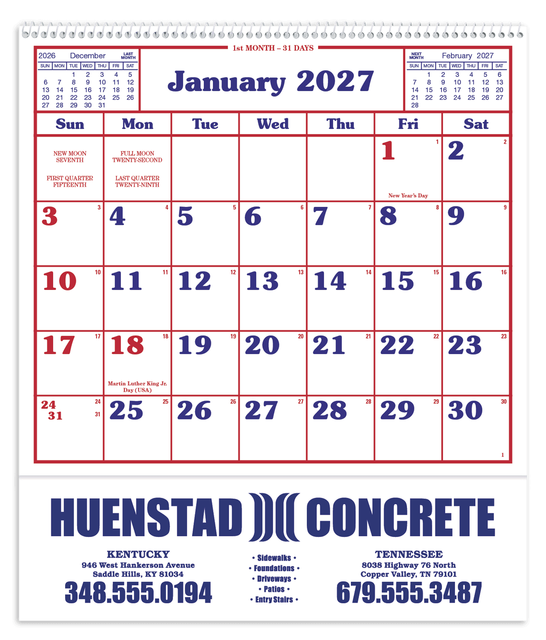 Home/Office Appointment Calendar
