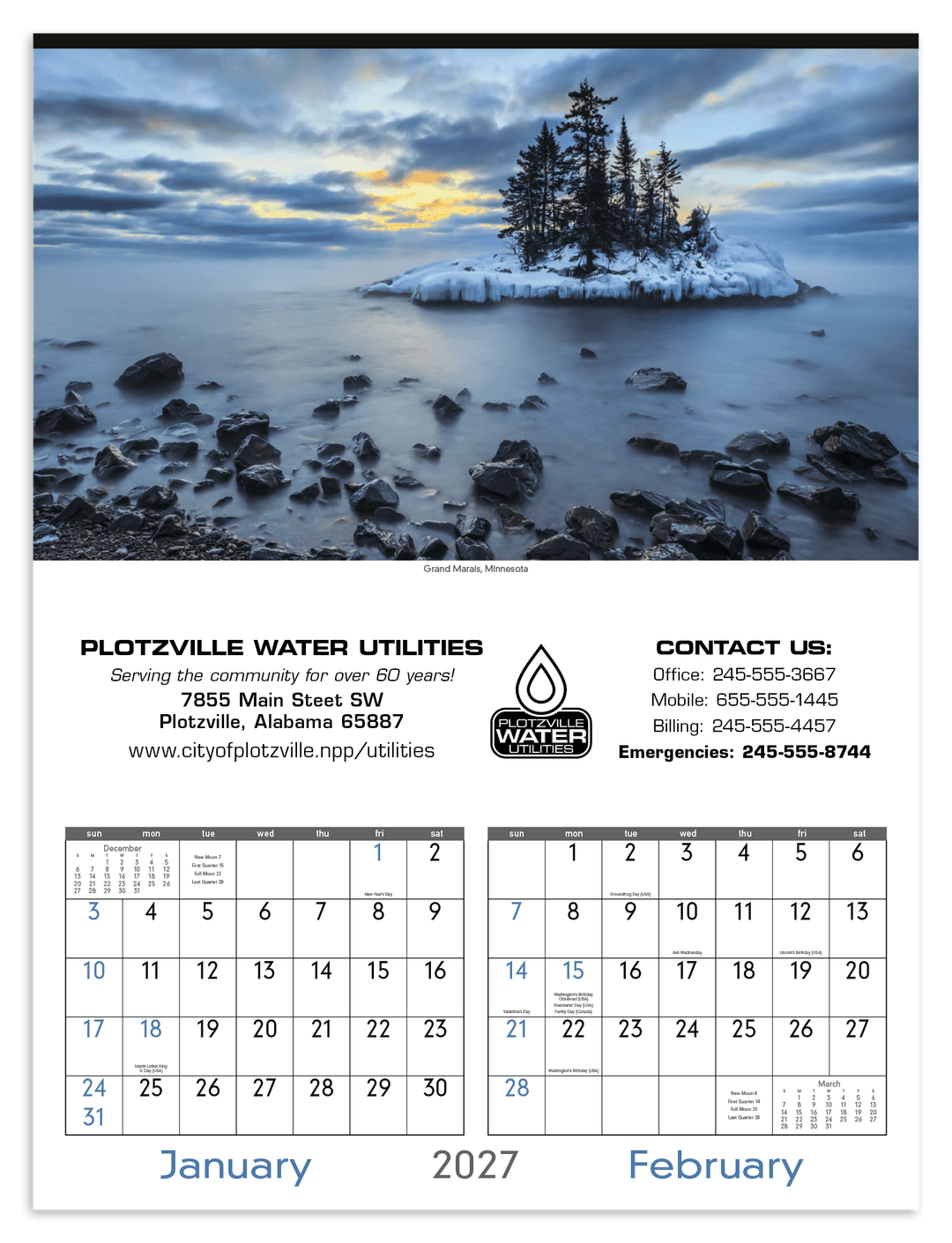 Scenes of America Calendar