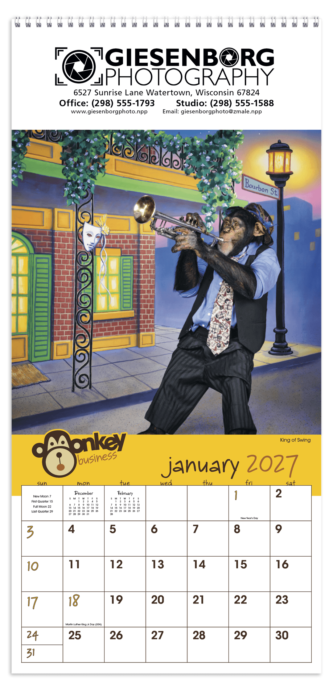 Monkey Business Calendar