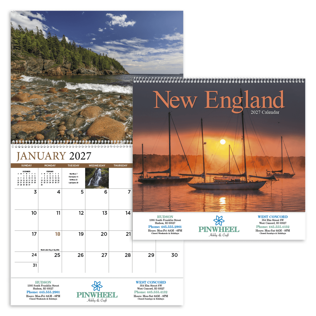 New England Appointment Calendar - Spiral