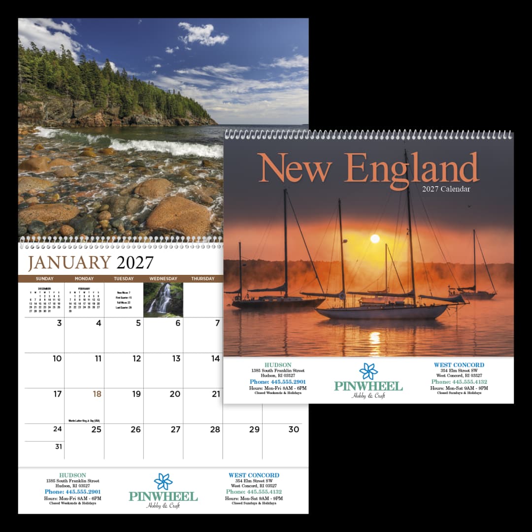 New England Appointment Calendar - Spiral