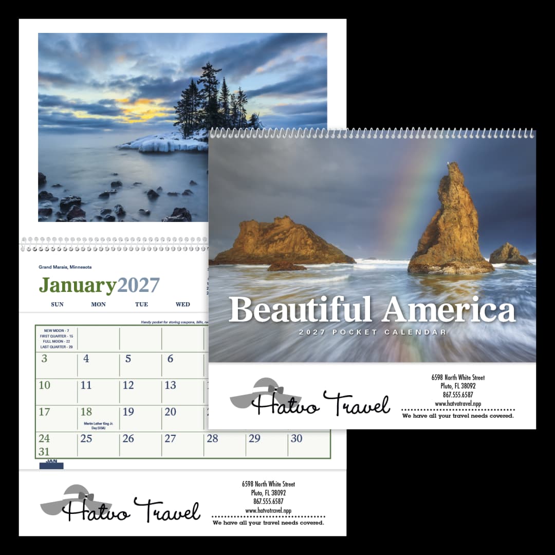 Beautiful America Pocket Calendar