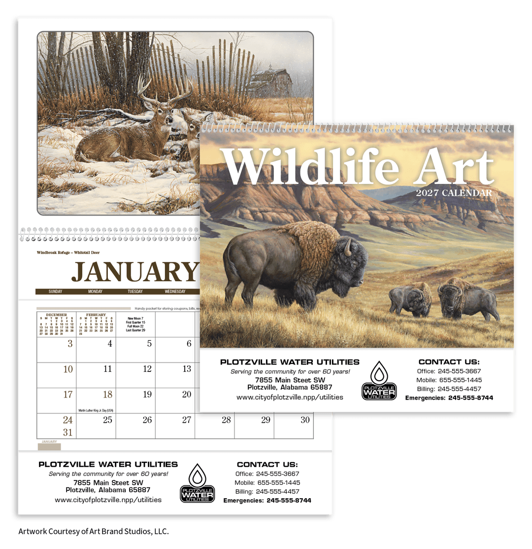 Wildlife Art Pocket Calendar
