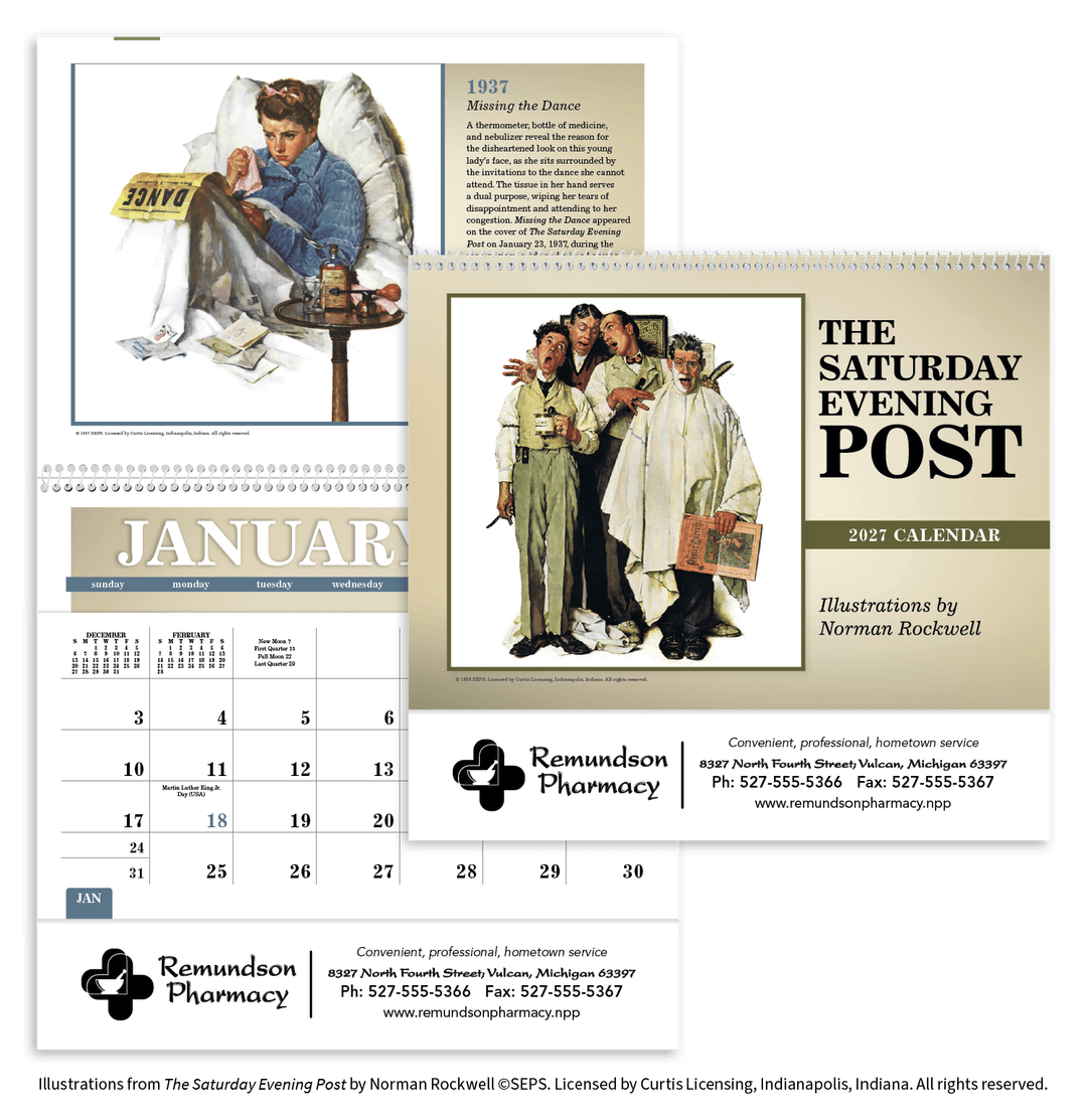The Saturday Evening Post Pocket Calendar