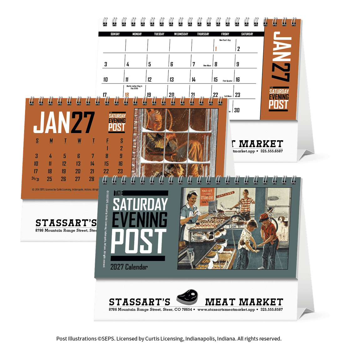 The Saturday Evening Post Desk Calendar