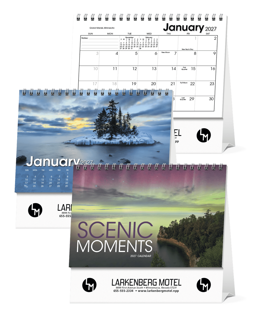 Scenic Moments Large Desk Calendar
