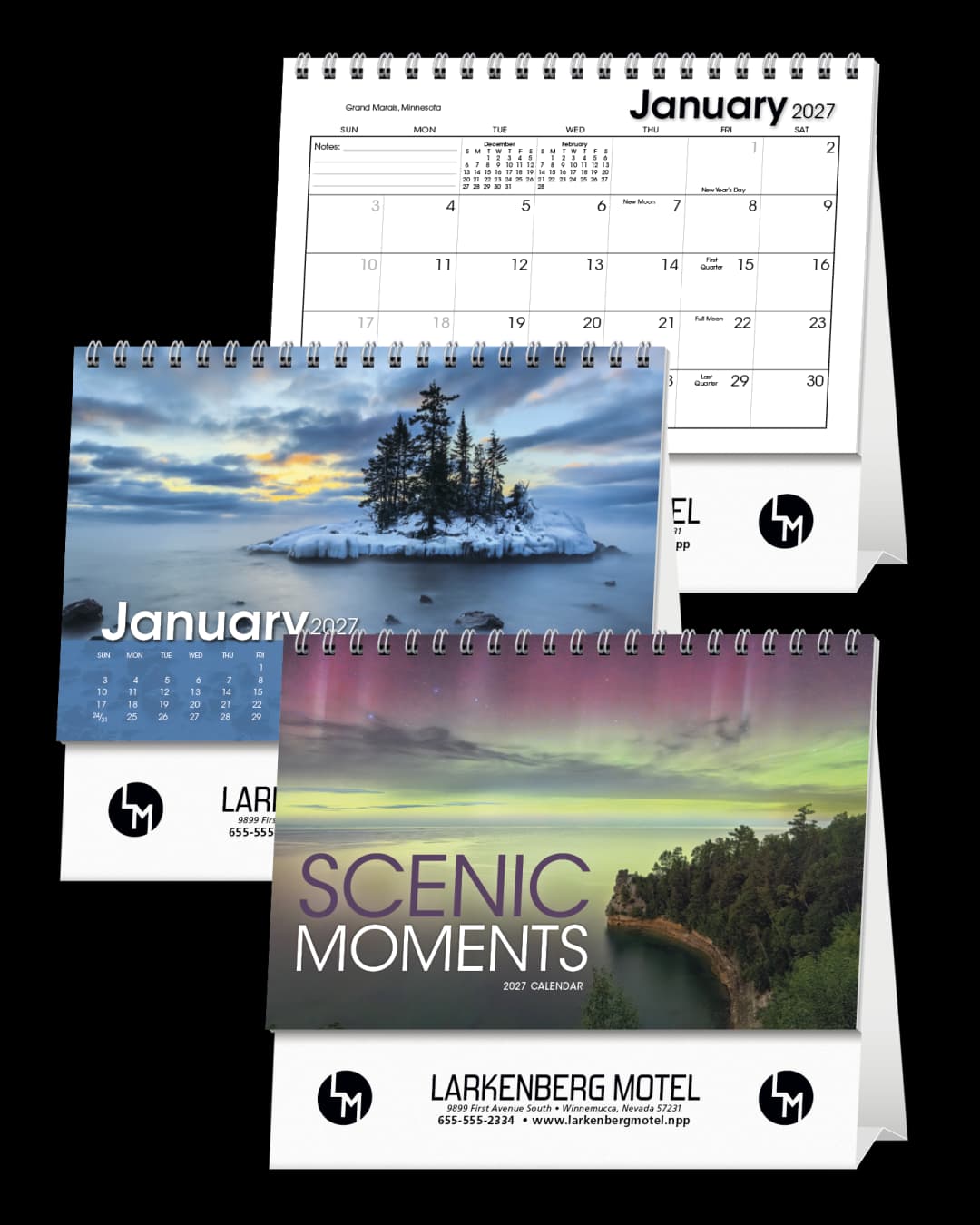 Scenic Moments Large Desk Calendar
