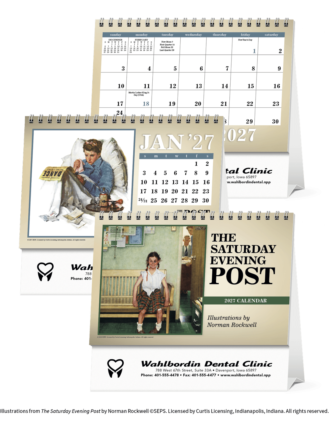 The Saturday Evening Post Large Desk Calendar