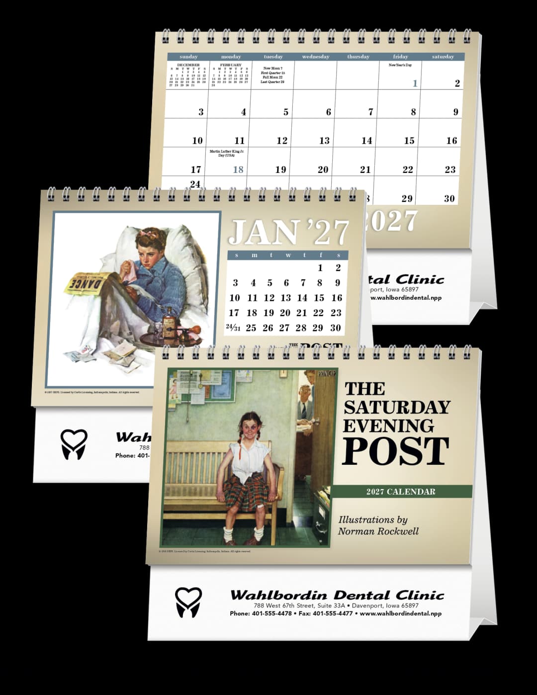 The Saturday Evening Post Large Desk Calendar