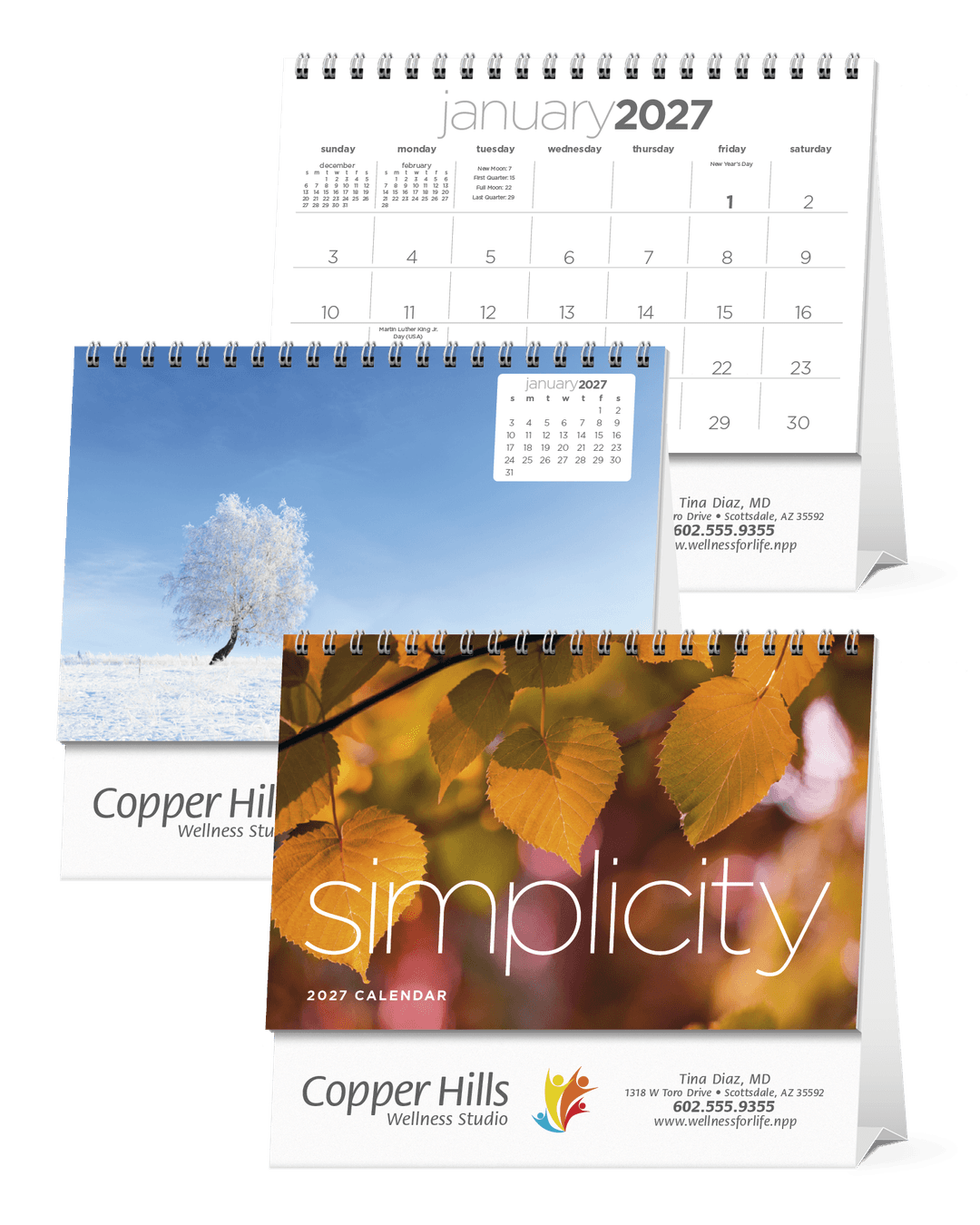 Simplicity Large Desk Calendar