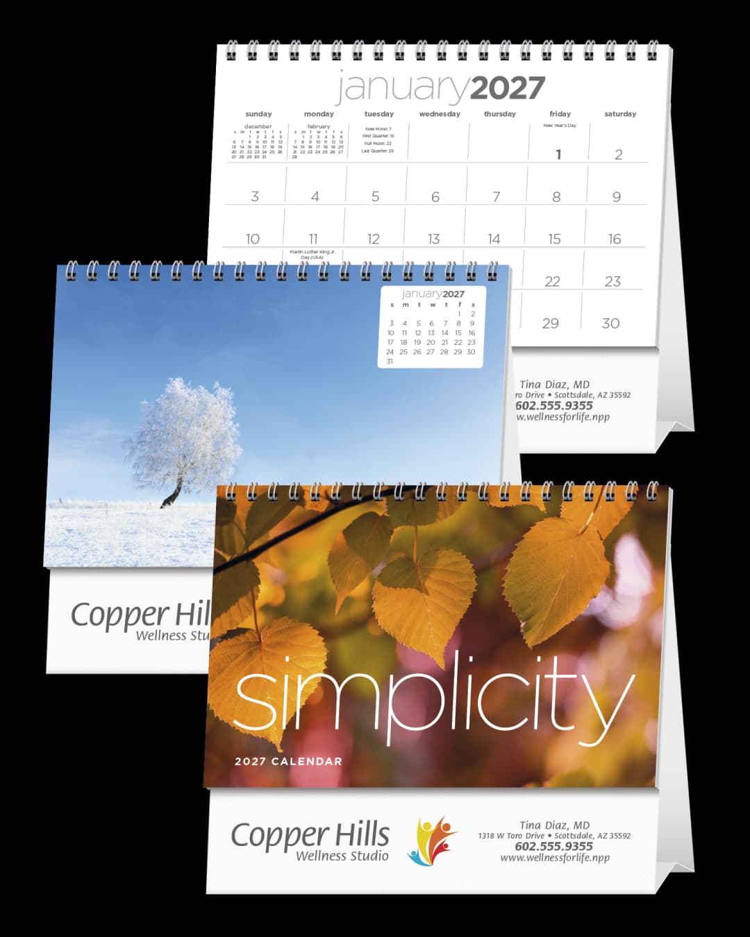 Simplicity Large Desk Calendar