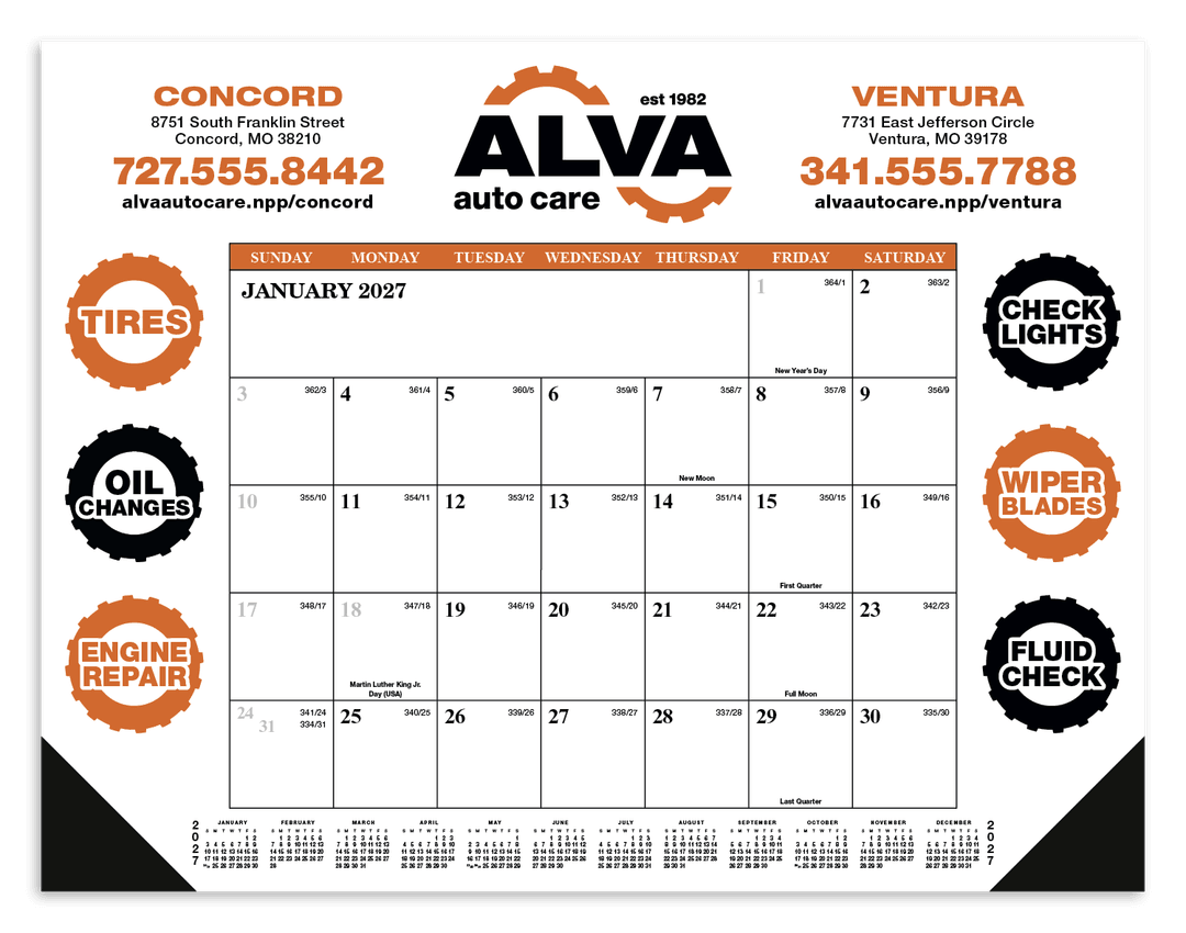 Desk Pad Calendar