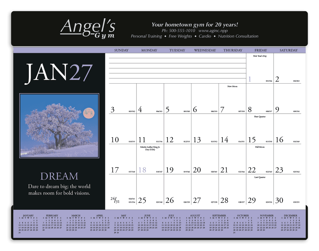 Motivations Desk Pad