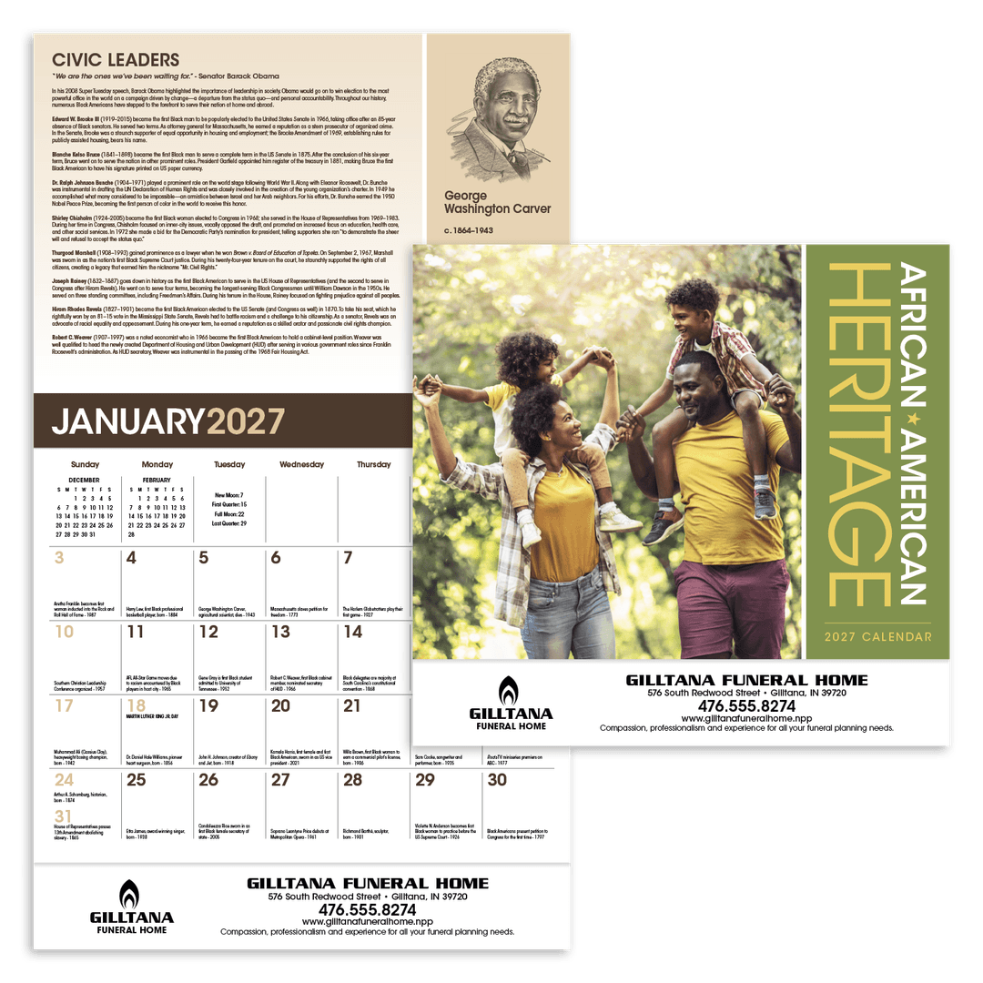 African-American Heritage: Family Calendar