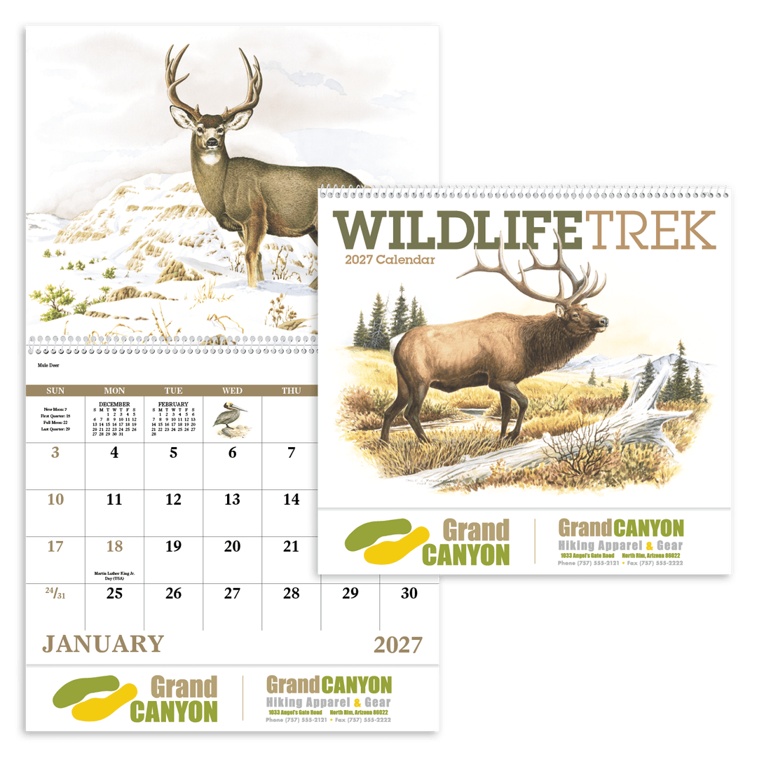 Wildlife Trek - Spiral Calendar