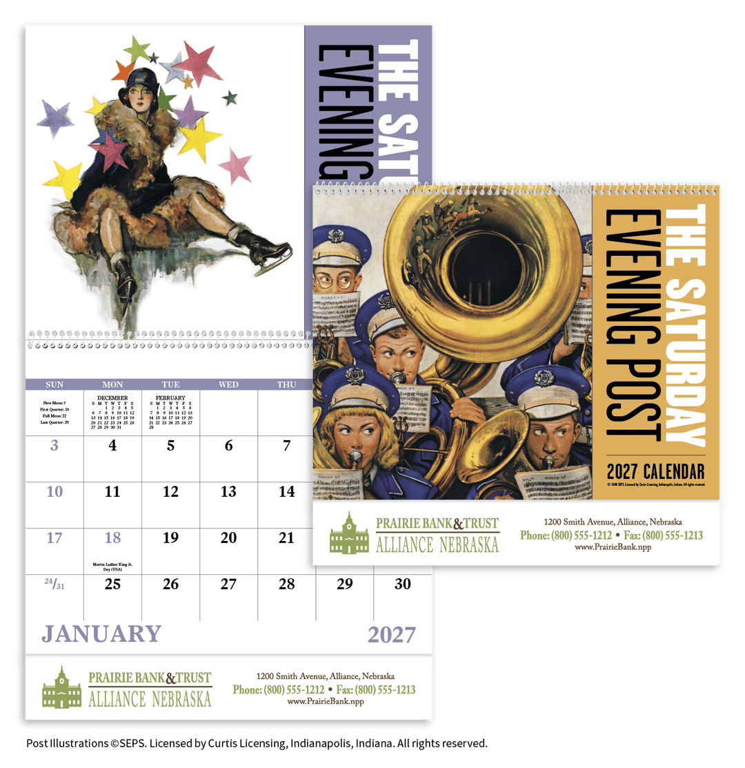 The Saturday Evening Post - Spiral Calendar
