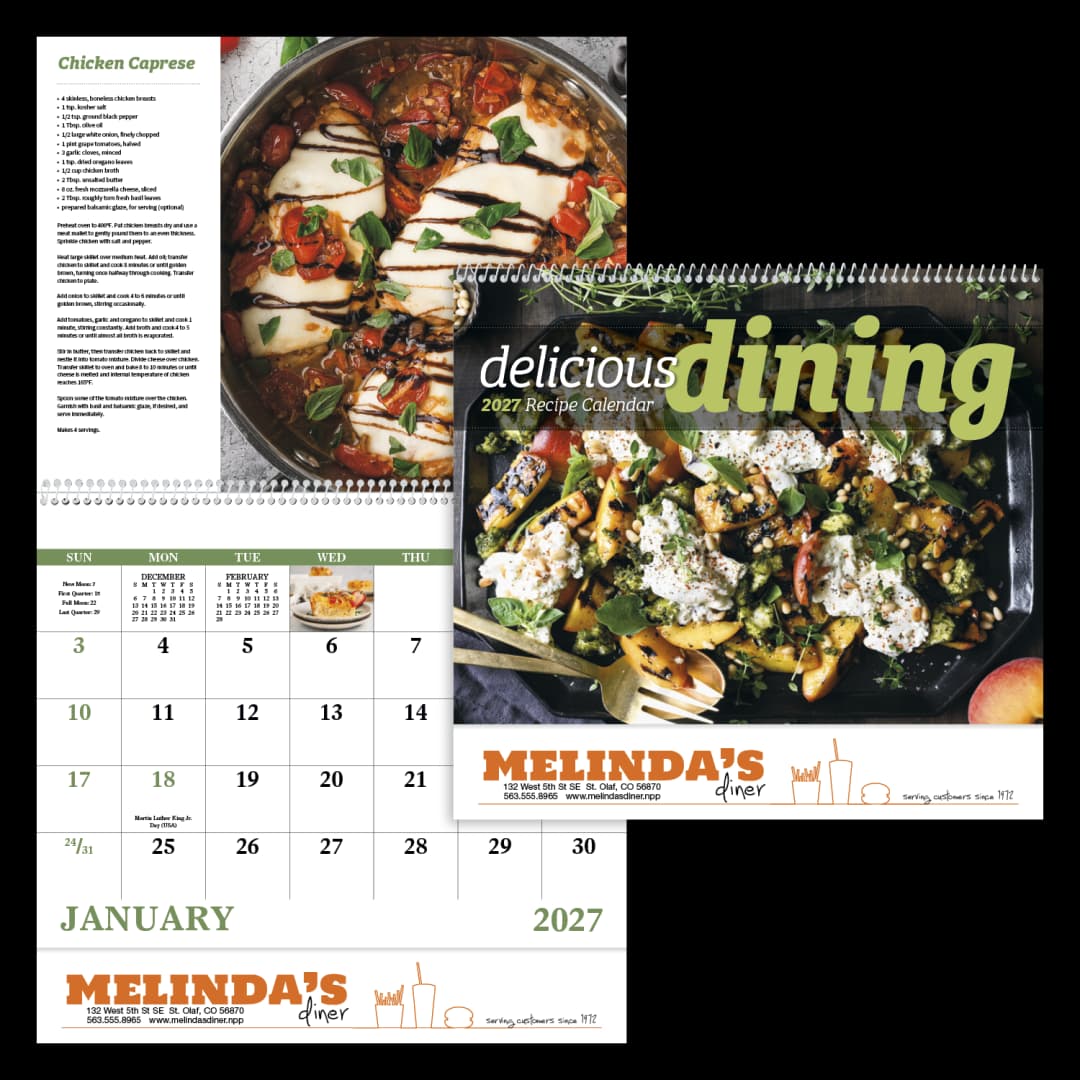 Delicious Dining - Spiral Calendar
