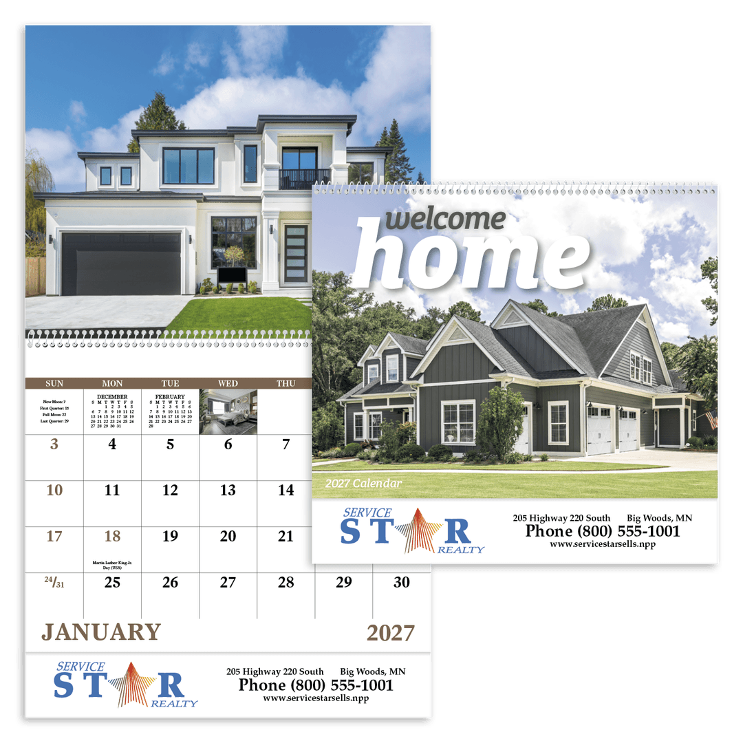 Welcome Home - Spiral Calendar