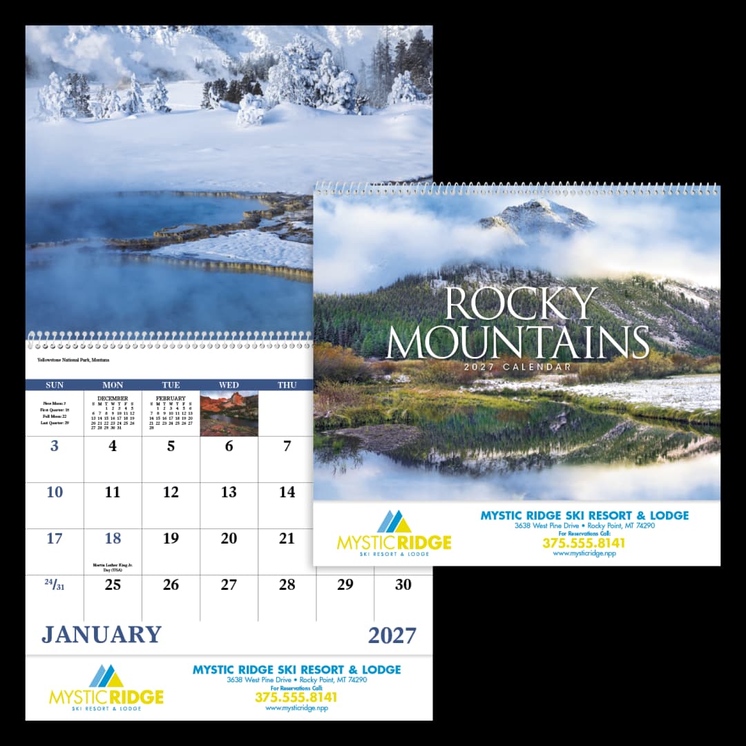 Rocky Mountains - Spiral Calendar