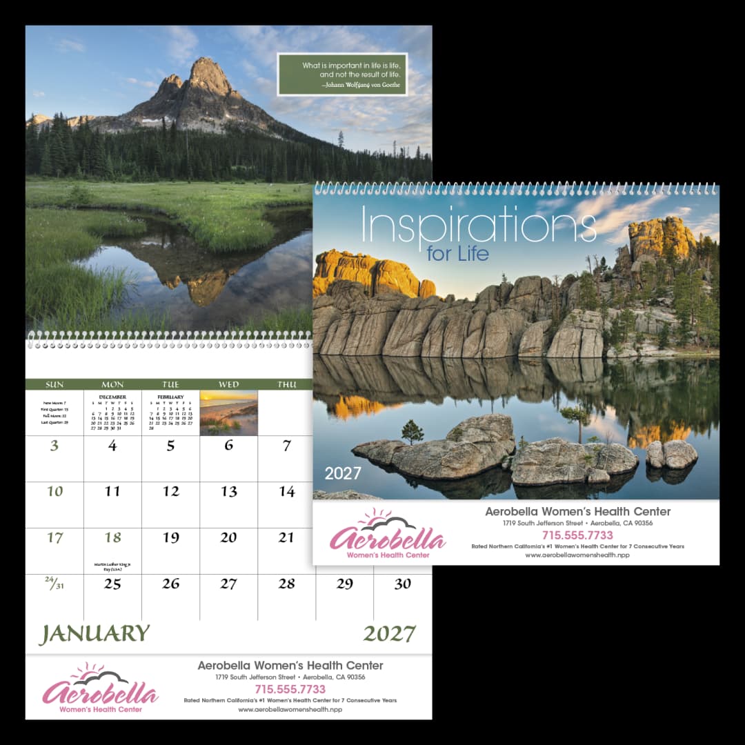 Inspirations for Life - Spiral Calendar