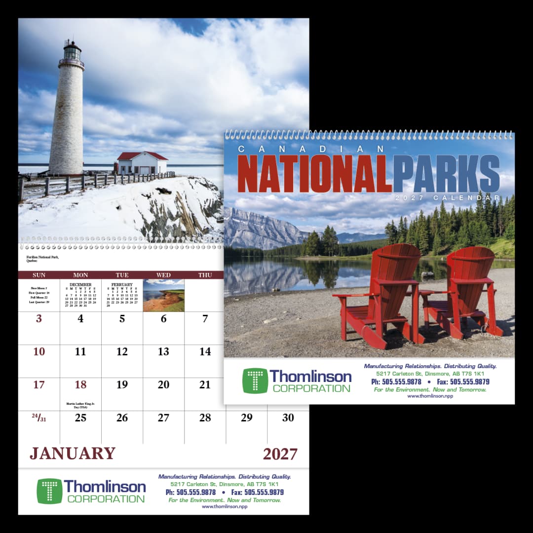 Canadian National Parks - Spiral Calendar