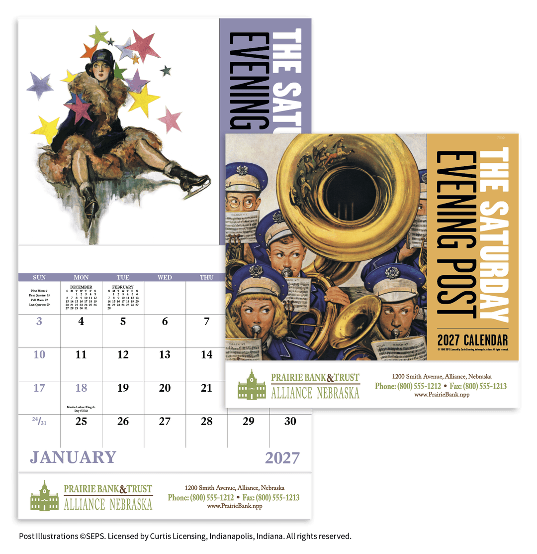 The Saturday Evening Post - Stapled Calendar