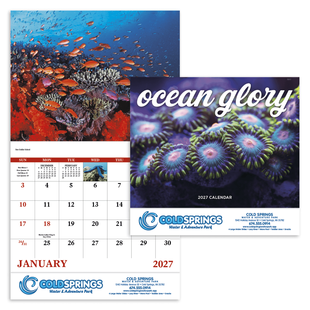Ocean Glory - Stapled Calendar