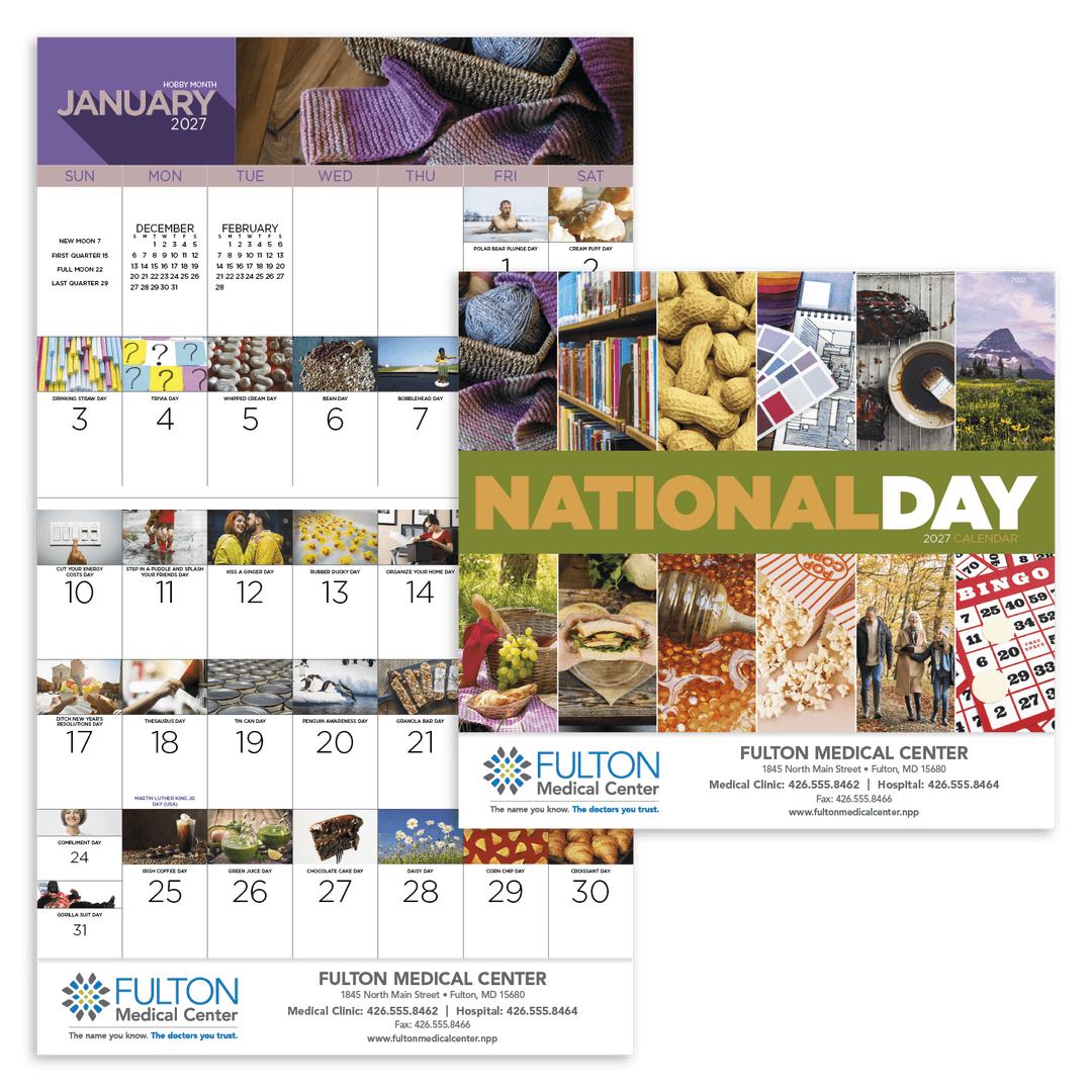National Day - Stapled Calendar