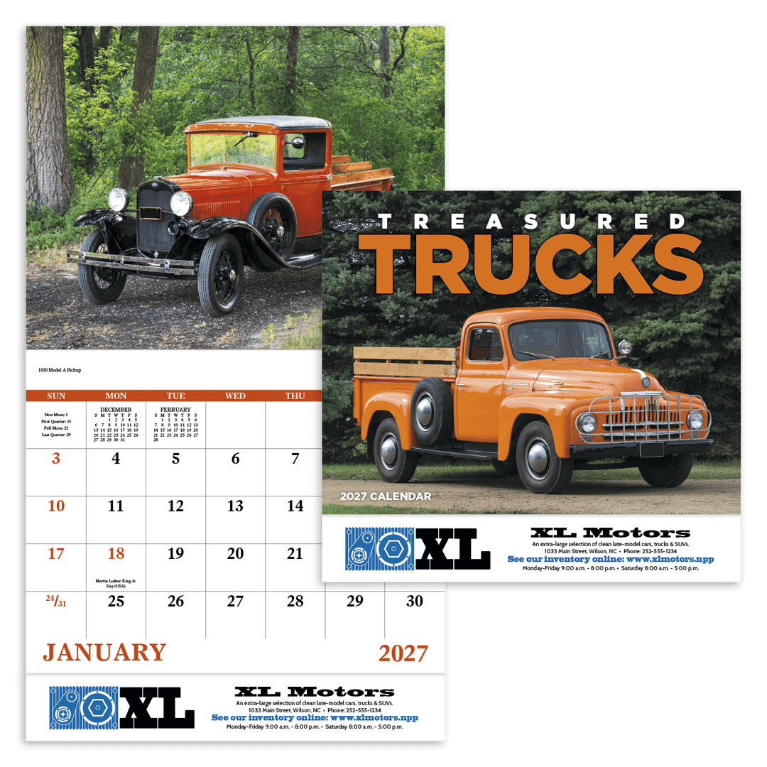 Treasured Trucks - Stapled Calendar