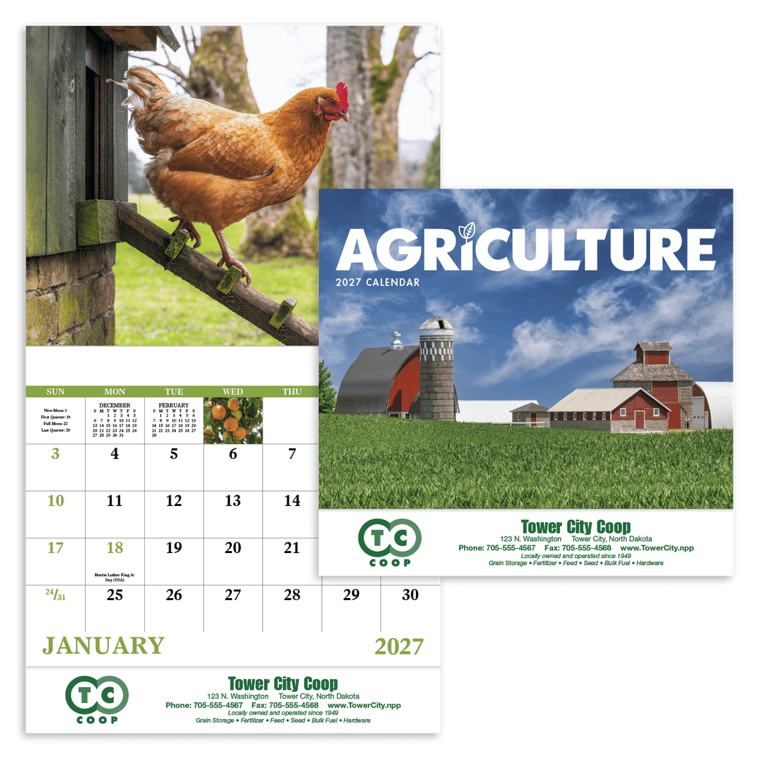Agriculture - Stapled Calendar
