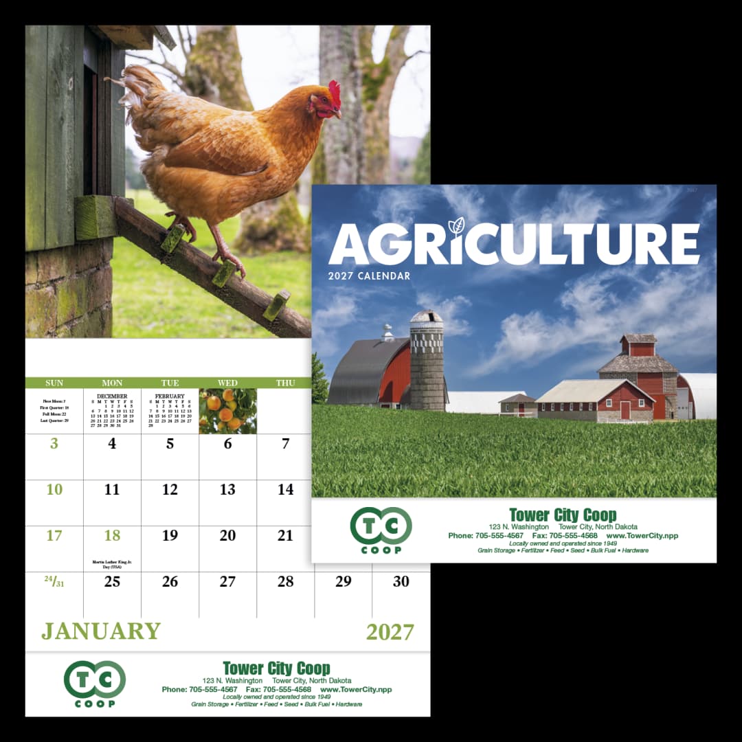 Agriculture - Stapled Calendar