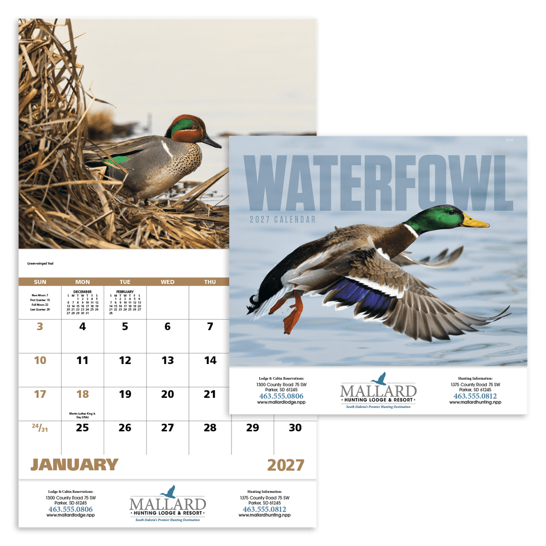 Waterfowl - Stapled Calendar