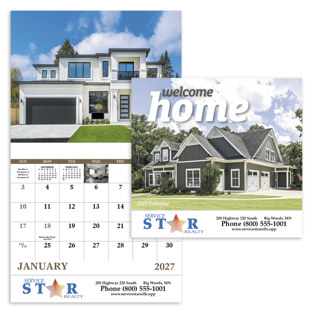Welcome Home - Stapled Calendar