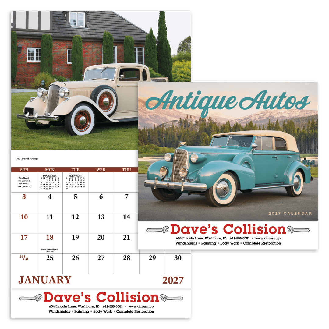Antique Autos Calendar