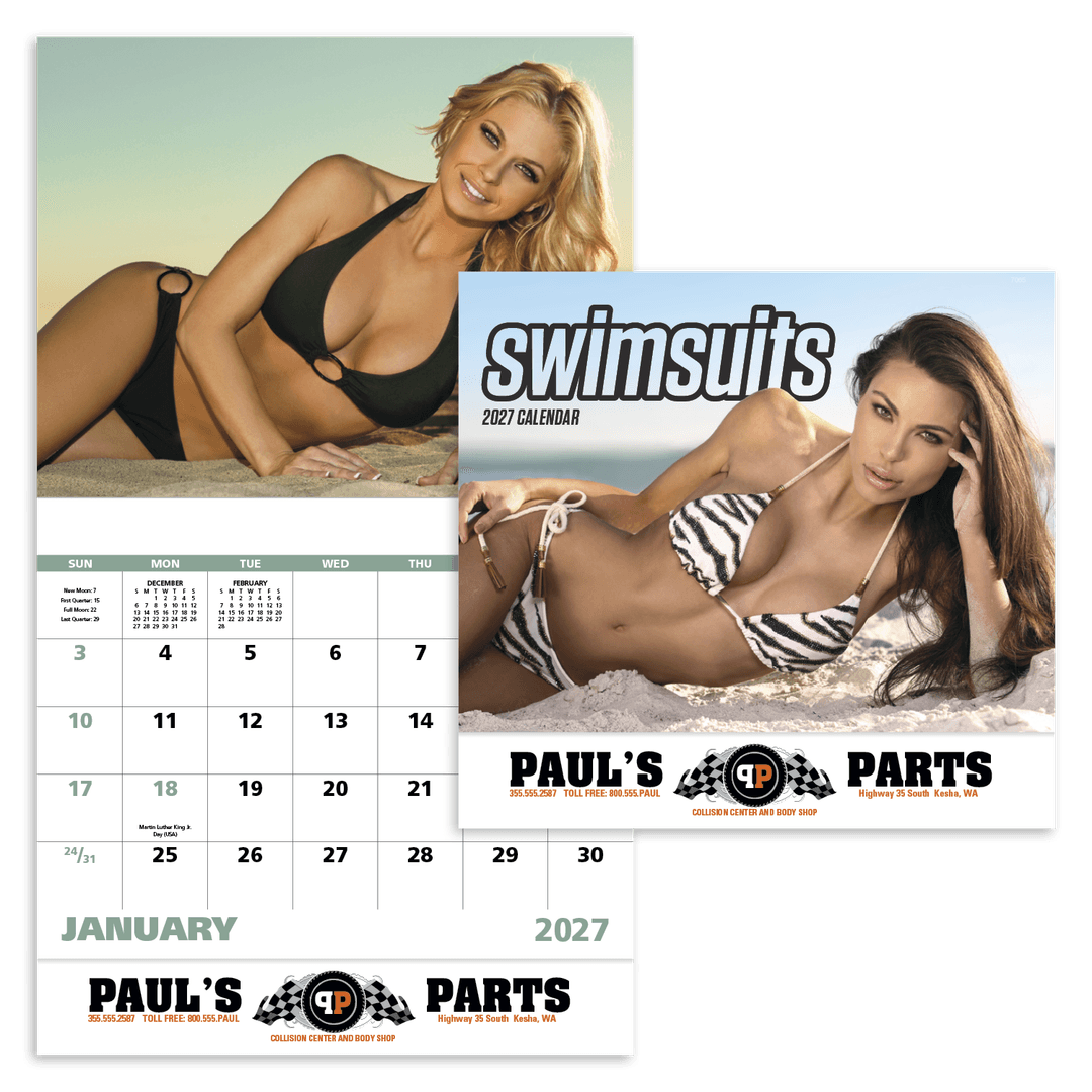 Swimsuits - Stapled Calendar