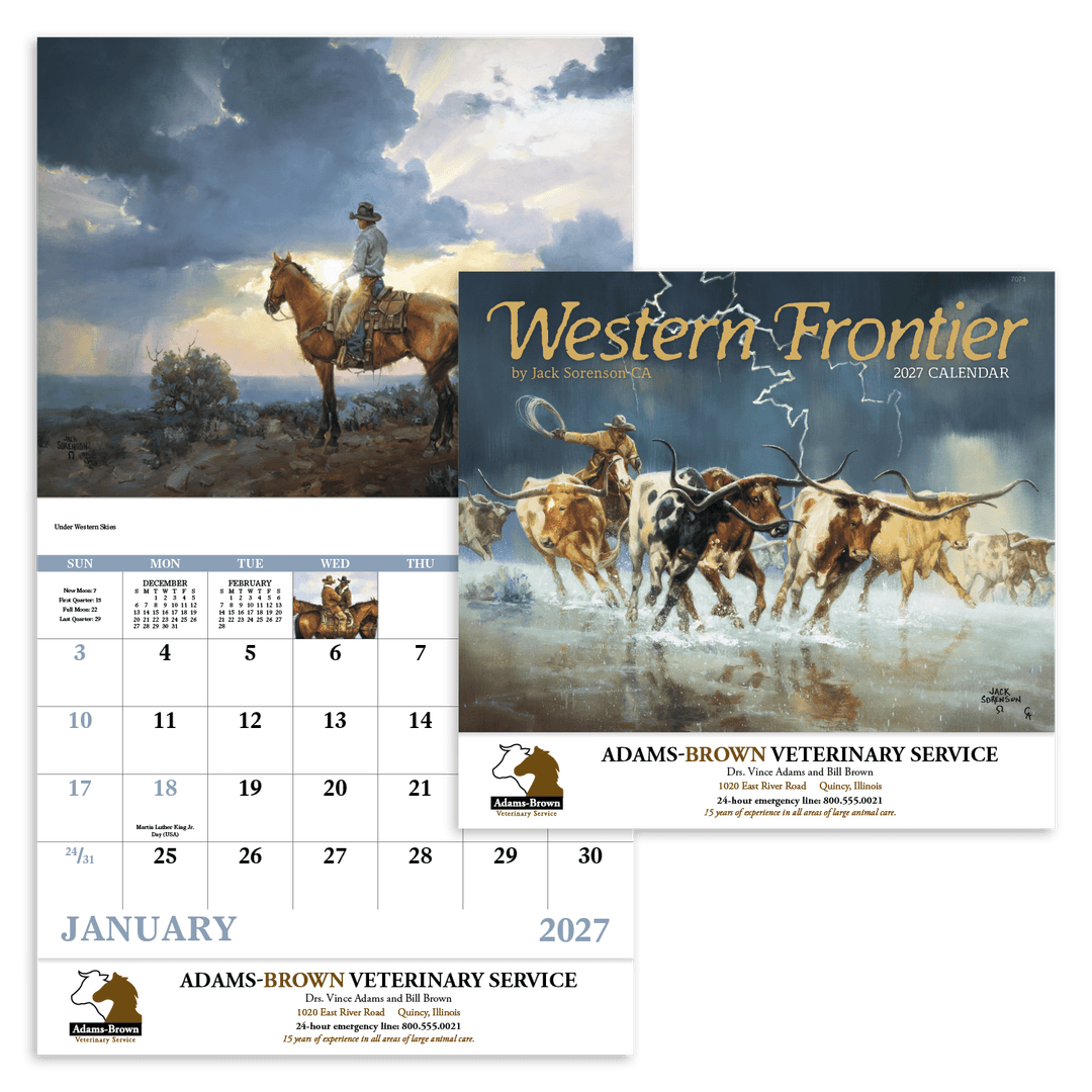 Western Frontier - Stapled Calendar