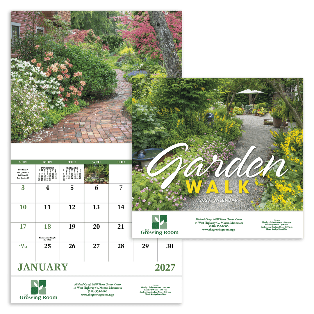Garden Walk - Stapled Calendar
