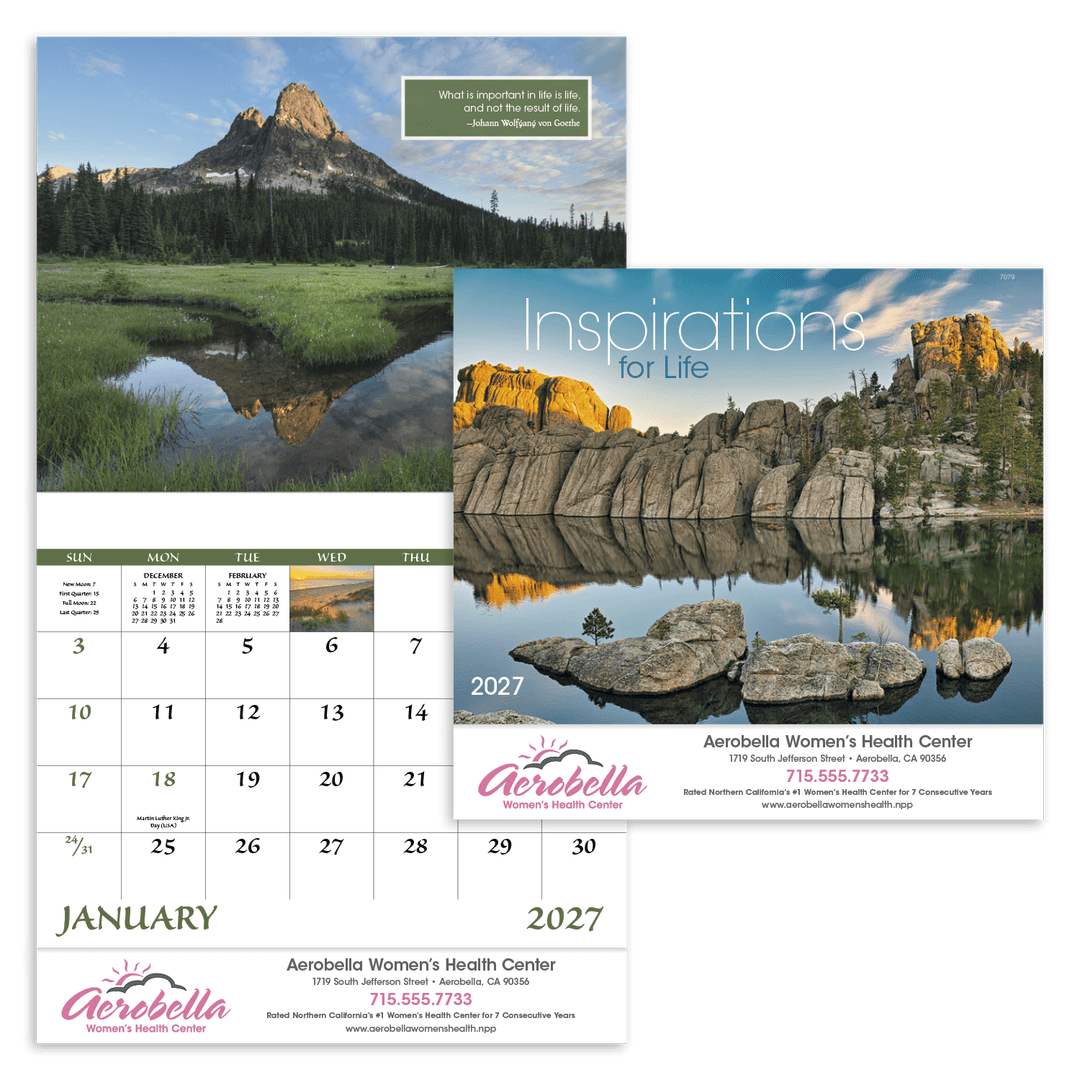 Inspirations for Life - Stapled Calendar