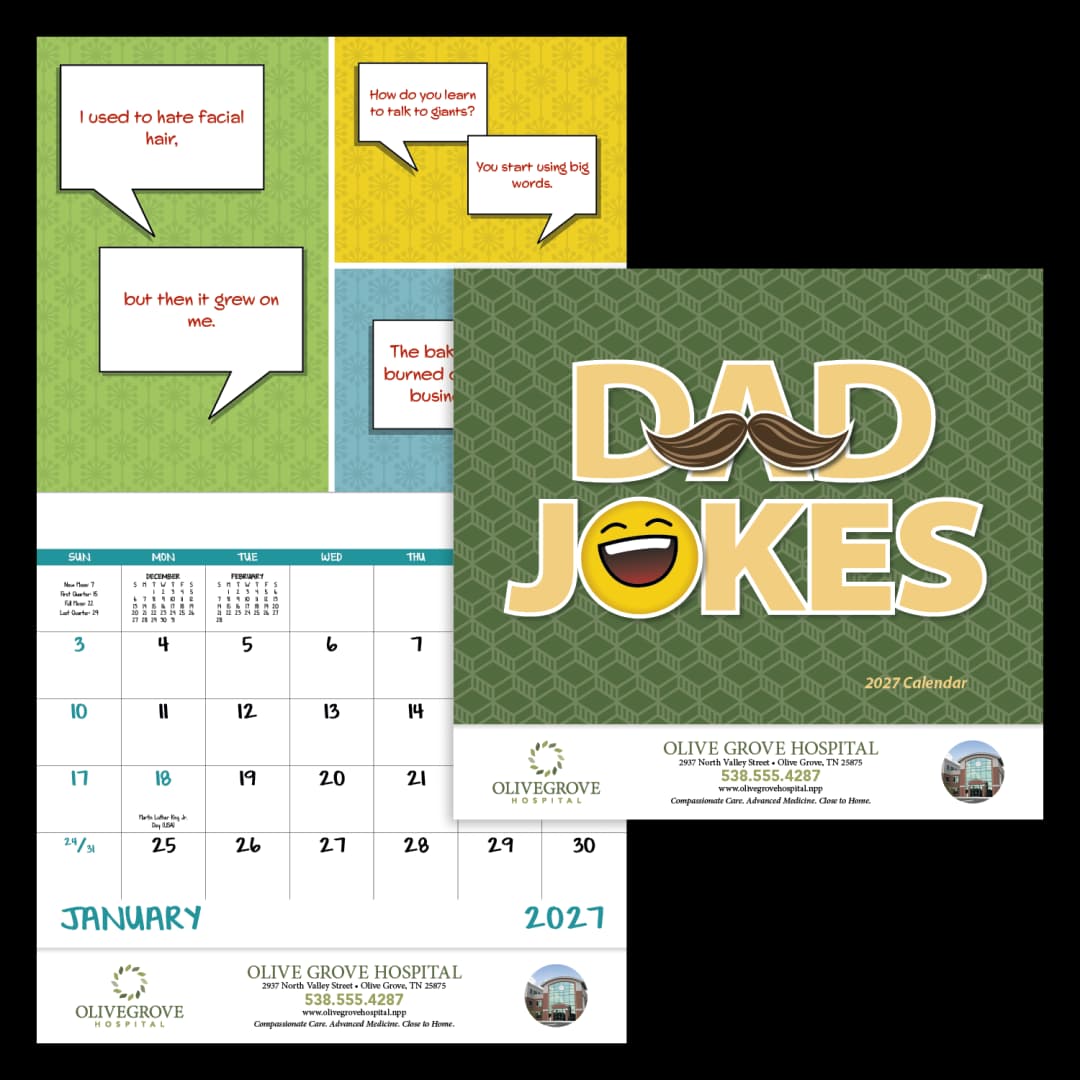 Dad Jokes - Stapled Calendar