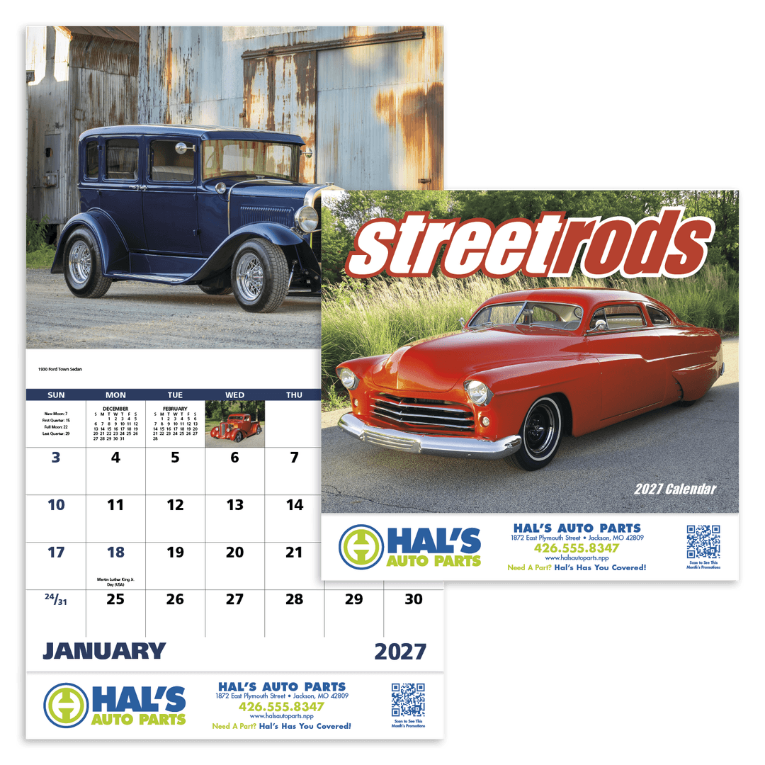 Street Rods - Stapled Calendar