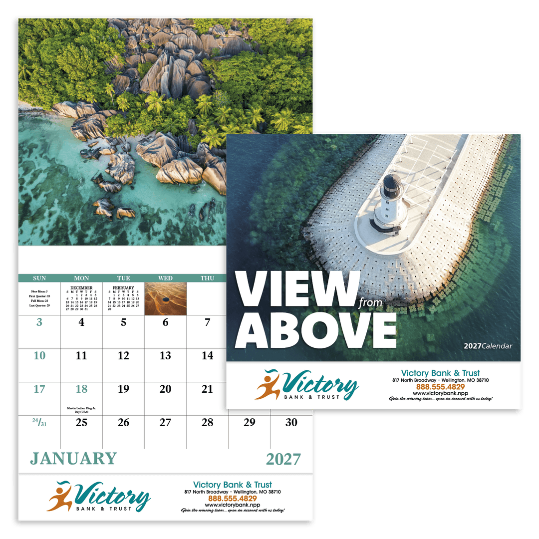 View from Above - Stapled Calendar