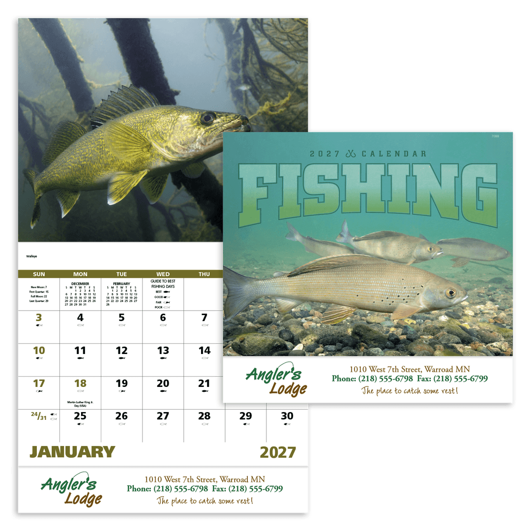 Fishing - Stapled Calendar