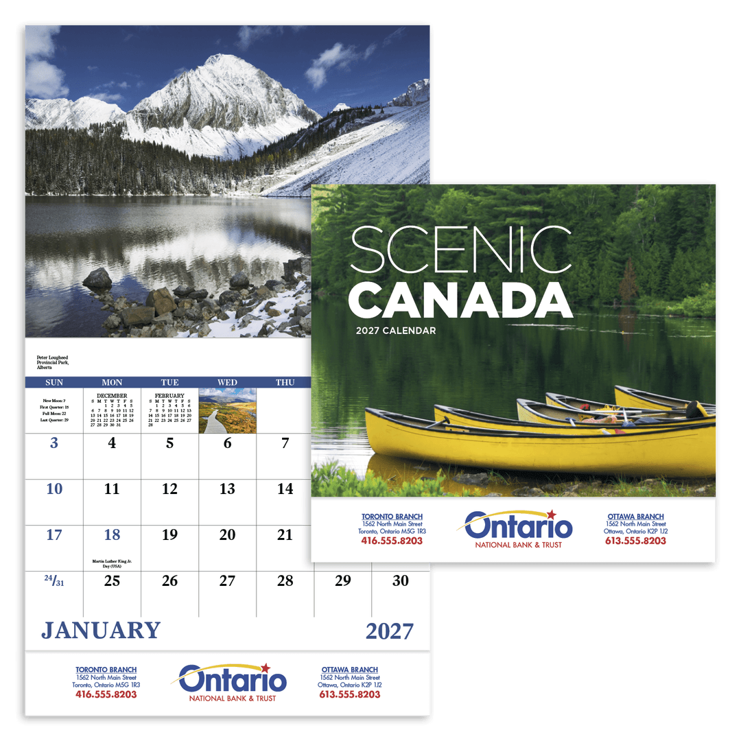 Scenic Canada - Stapled Calendar
